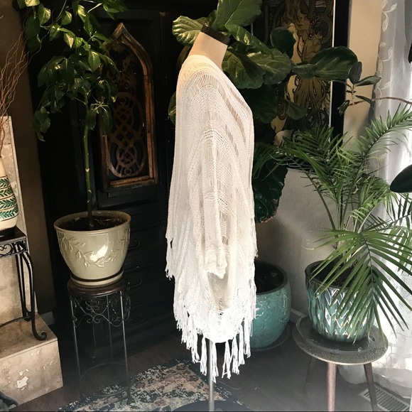 Sonnet tassel asymmetric kimono cover up cardigan - Picture 6 of 8